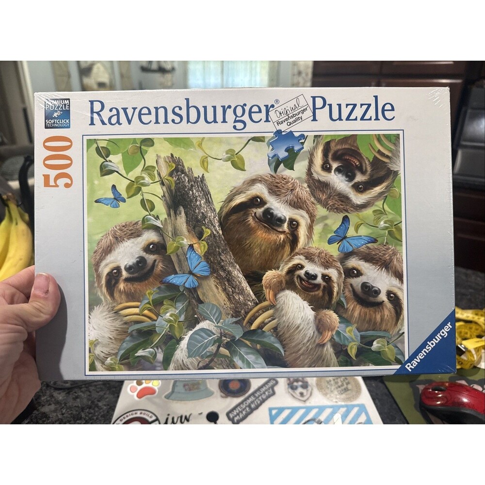 Sloth Selfie 500 Piece Jigsaw Puzzle Ravensburger Brand New Still Wrapped